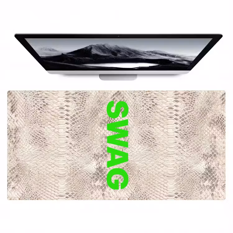Bureau onderlegger - Slangenprint - SWAG - Neon - Groen — 1