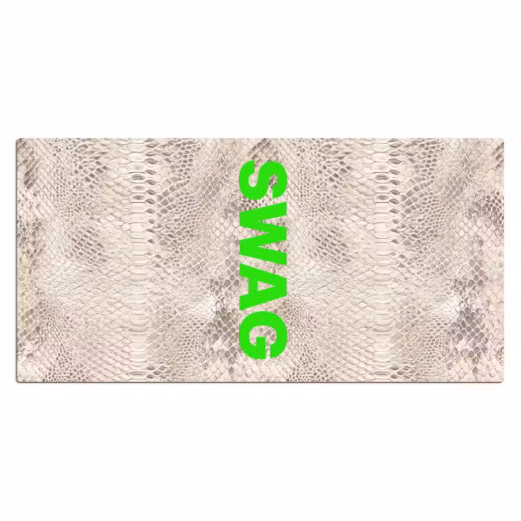 Bureau onderlegger - Slangenprint - SWAG - Neon - Groen — 2