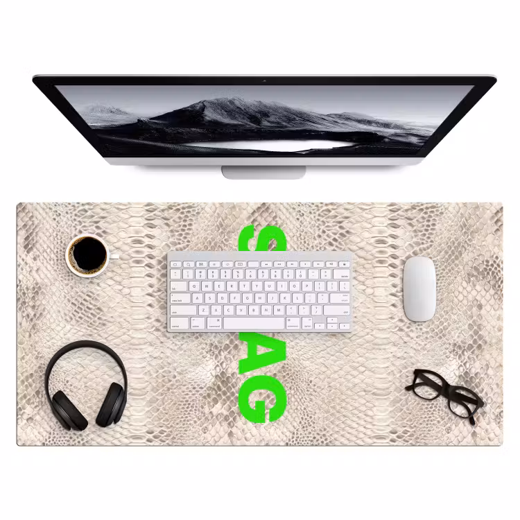 Bureau onderlegger - Slangenprint - SWAG - Neon - Groen — 4