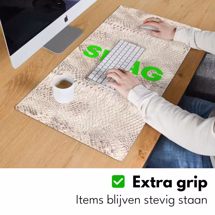 Bureau onderlegger - Slangenprint - SWAG - Neon - Groen — 6