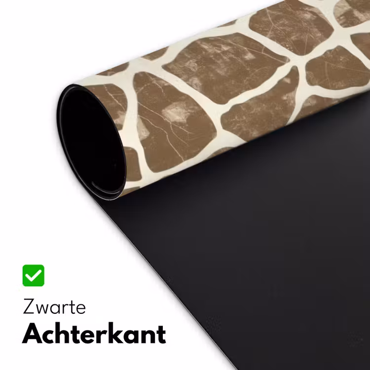 Bureau onderlegger - Tekst - Be cool or leave - Roze - Giraffenprint — 5