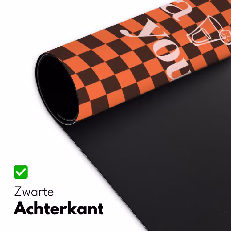 Bureau onderlegger - Tequila texted you - Glas - Vierkanten - Oranje — 5