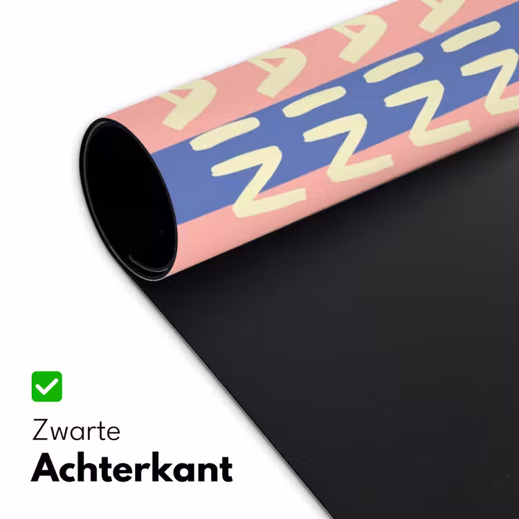 Bureau onderlegger - Try again - Strepen - Roze - Verticaal - Blauw — 5