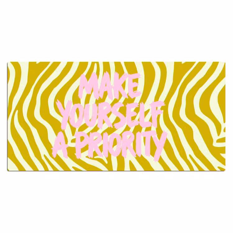 Bureau onderlegger - Zebraprint - Priority - Roze — 2