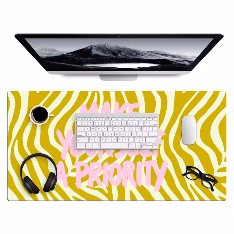 Bureau onderlegger - Zebraprint - Priority - Roze — 4