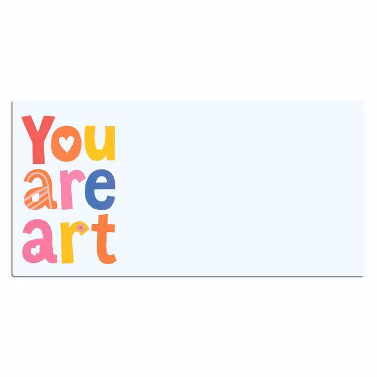 Bureau onderlegger - You are art - Kleurrijk - Grafisch — 2