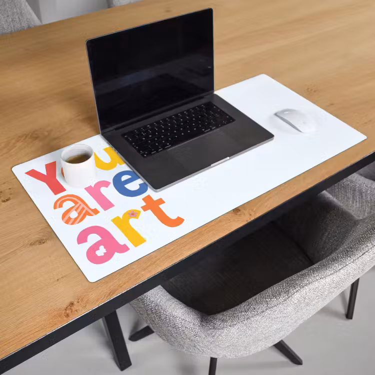 Bureau onderlegger - You are art - Kleurrijk - Grafisch — 3