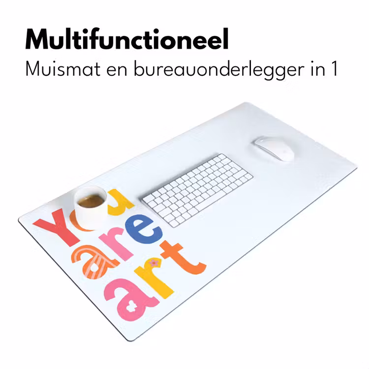 Bureau onderlegger - You are art - Kleurrijk - Grafisch — 7