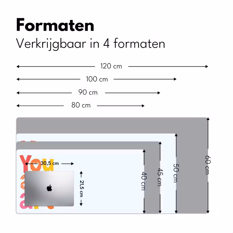 Bureau onderlegger - You are art - Kleurrijk - Grafisch — 8
