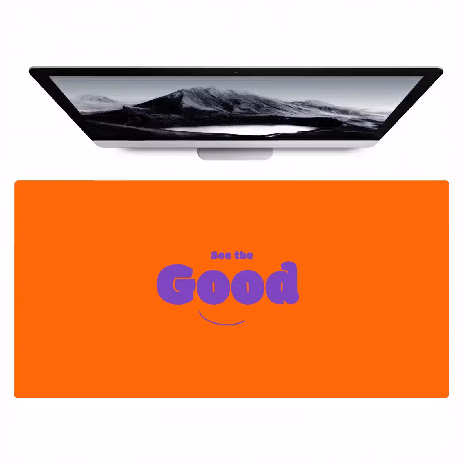 Bureau onderlegger - See the good - Paars - Oranje - Smiley — 1