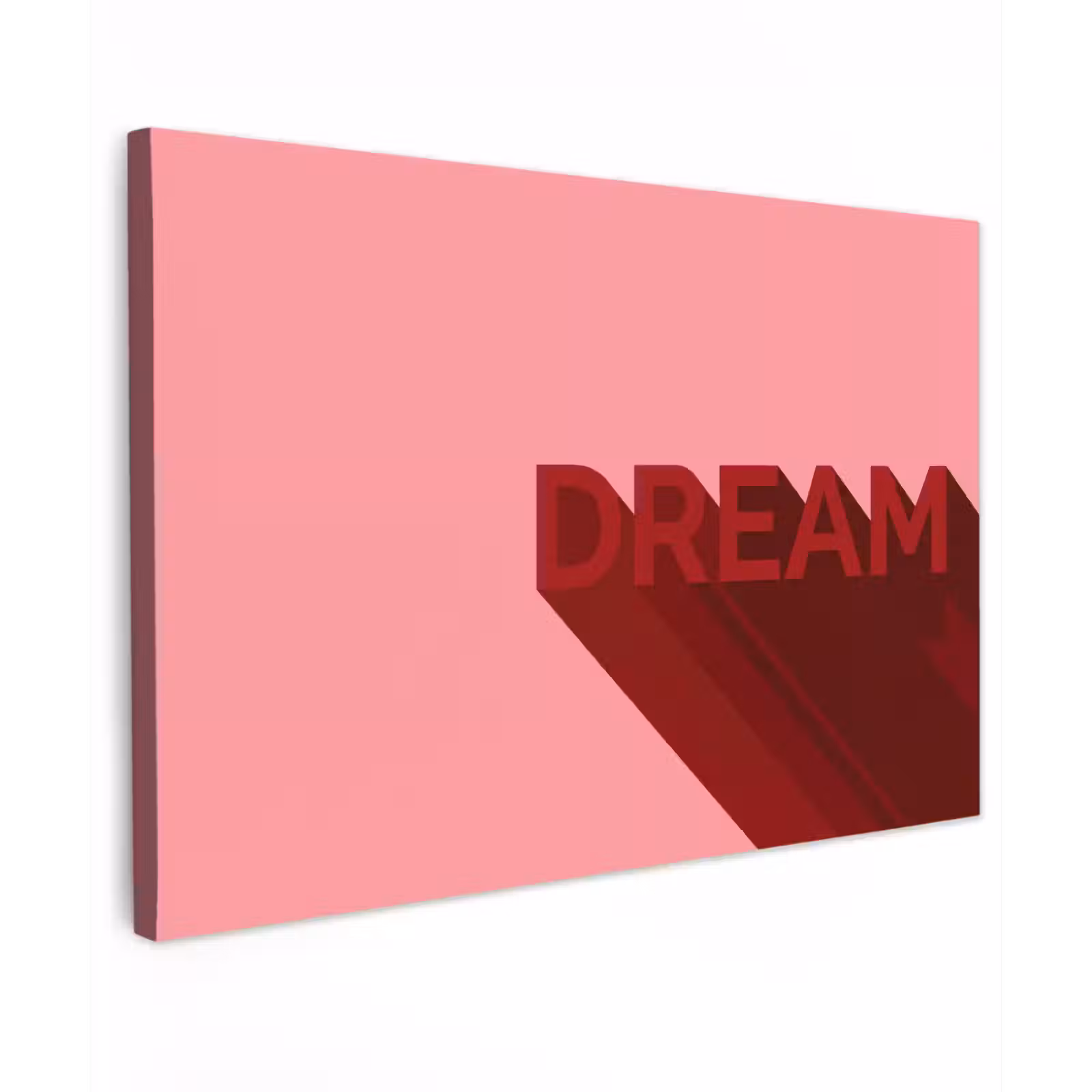 Canvas schilderij - Dream - 3D - Rood - Roze — 1