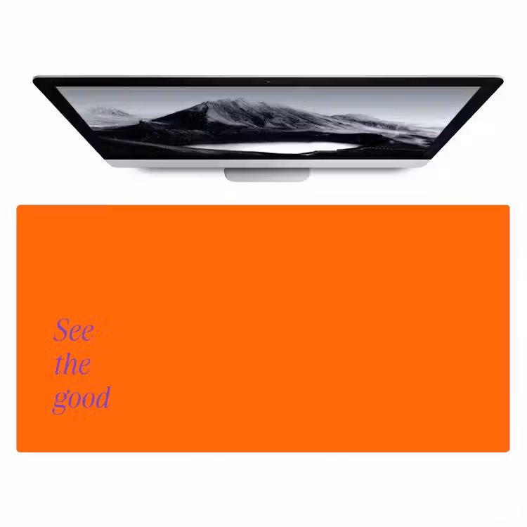 Bureau onderlegger - See te good - Paars - Oranje — 1