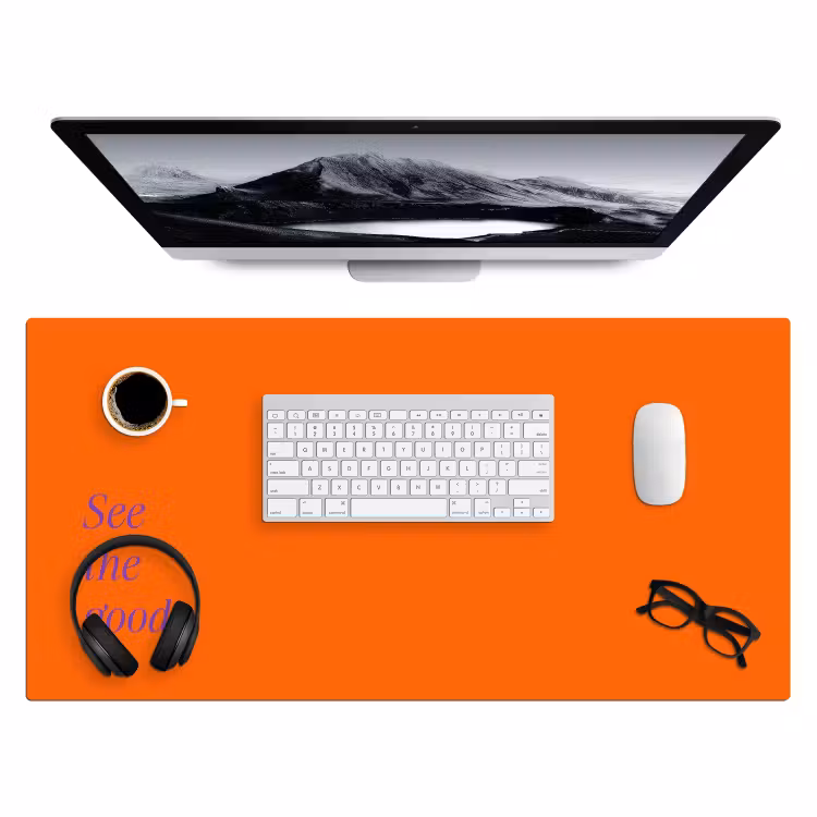 Bureau onderlegger - See te good - Paars - Oranje — 4