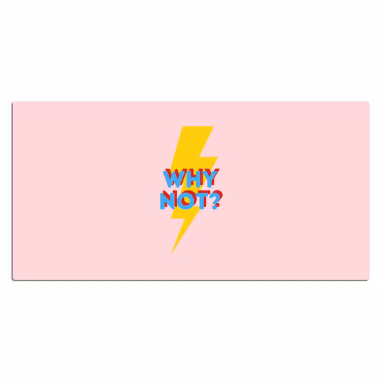 Bureau onderlegger - Why not - Bliksem - Roze — 2