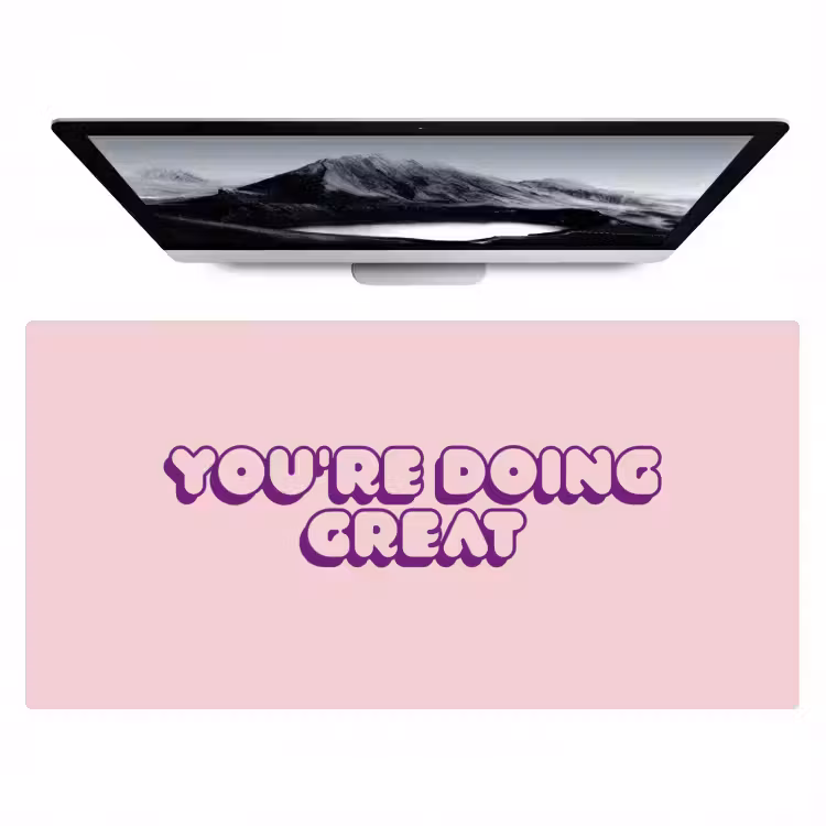 Bureau onderlegger - You're doing great - roze - 3D — 1