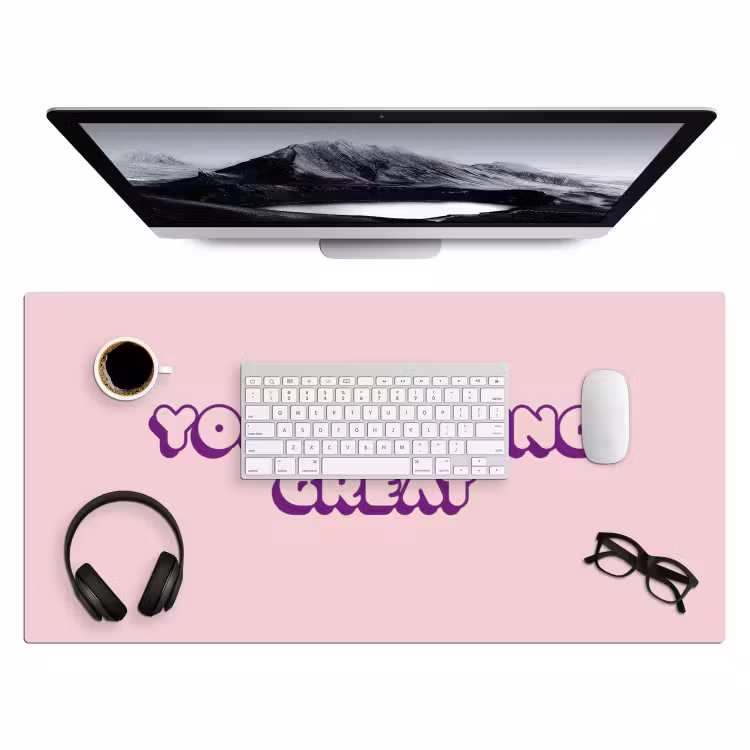 Bureau onderlegger - You're doing great - roze - 3D — 4