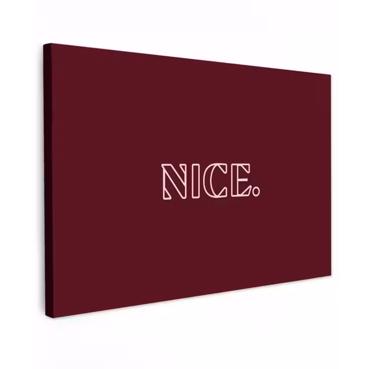 Canvas schilderij - Bordeaux - Nice - minimalistisch — 1