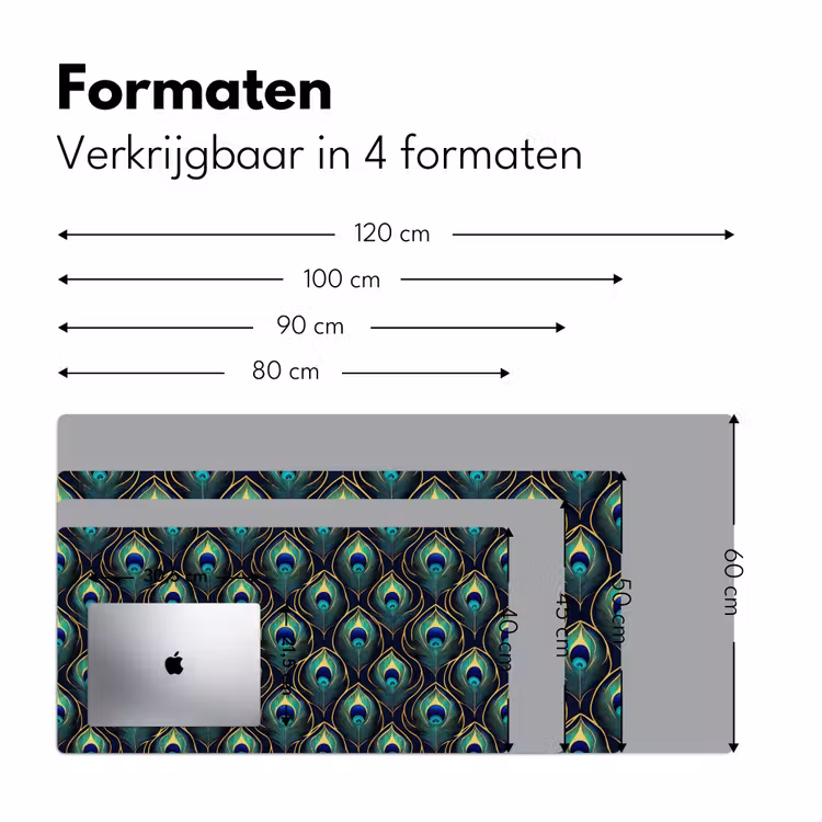 Bureau onderlegger - Pauw - Veren - Groen — 8