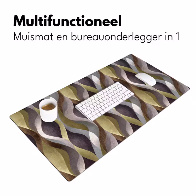 Bureau onderlegger - Retro - Banen - Kleurrijk — 7