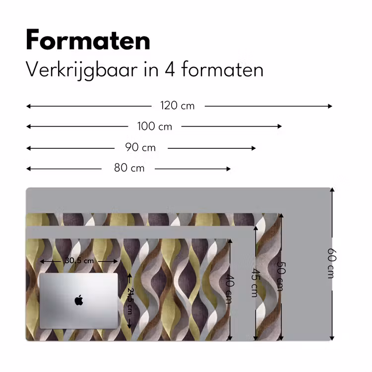Bureau onderlegger - Retro - Banen - Kleurrijk — 8