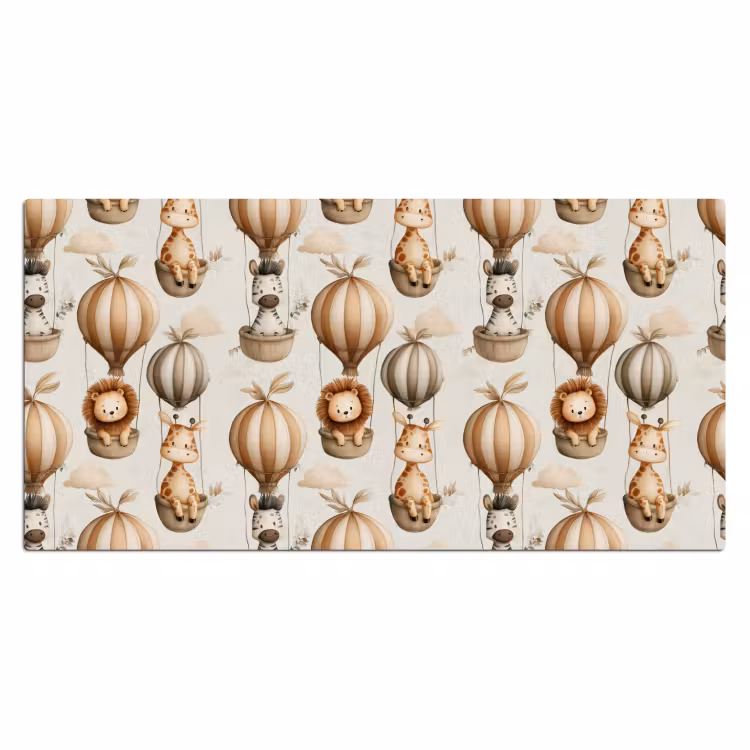 Bureau onderlegger - Safari - Luchtballonen - Taupe — 2