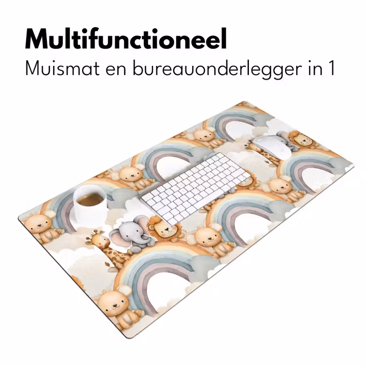 Bureau onderlegger - Safari - Regenboog - Kleurrijk — 7