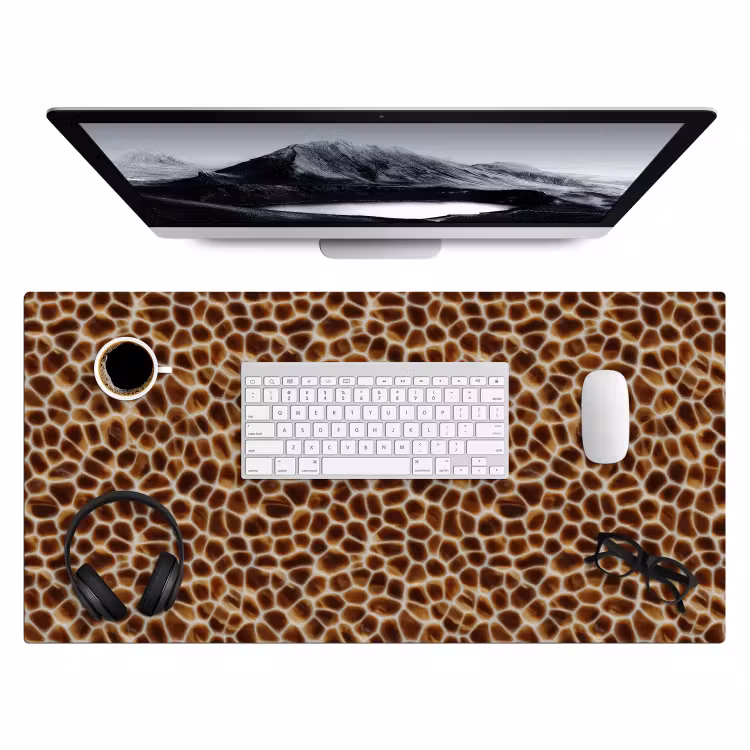 Bureau onderlegger - Schildpad - Bruin - Patroon — 4