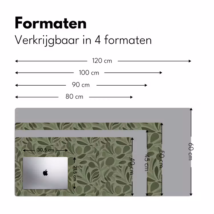 Bureau onderlegger - Sereen - Bladeren - Groen — 8