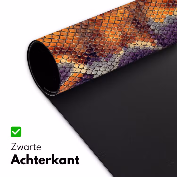 Bureau onderlegger - Slang - Kleurrijk - Schubben — 5