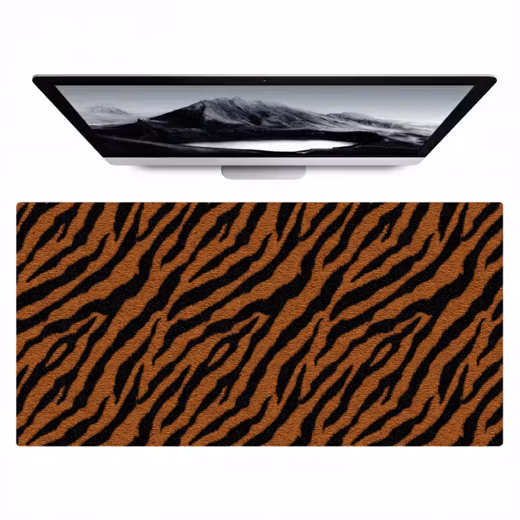 Bureau onderlegger - Tijger - Zwart - Vacht — 1