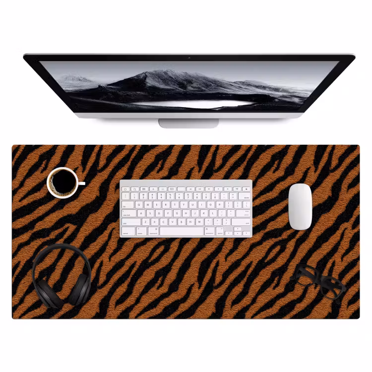 Bureau onderlegger - Tijger - Zwart - Vacht — 4