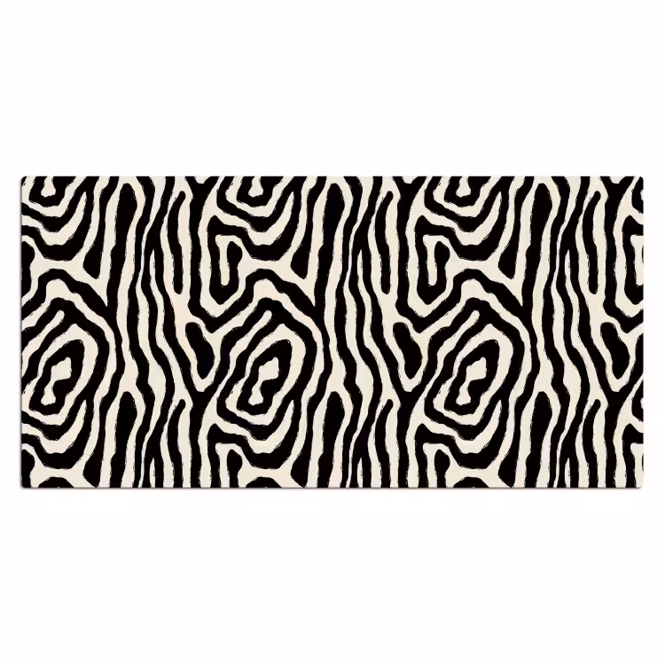 Bureau onderlegger - Zebra - Zwart - Abstract — 2