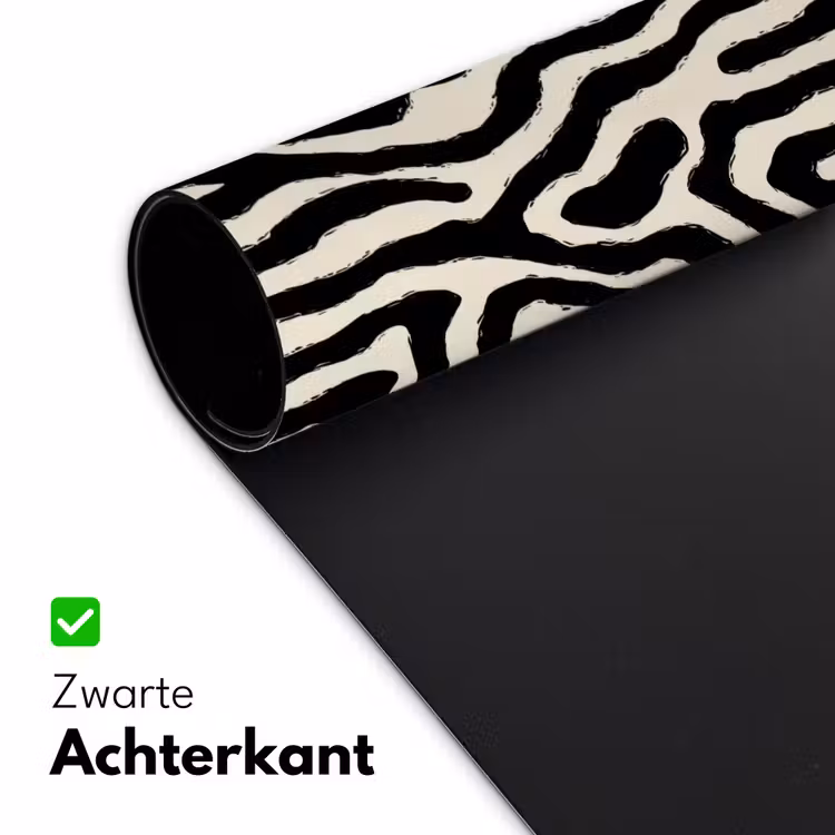 Bureau onderlegger - Zebra - Zwart - Abstract — 5