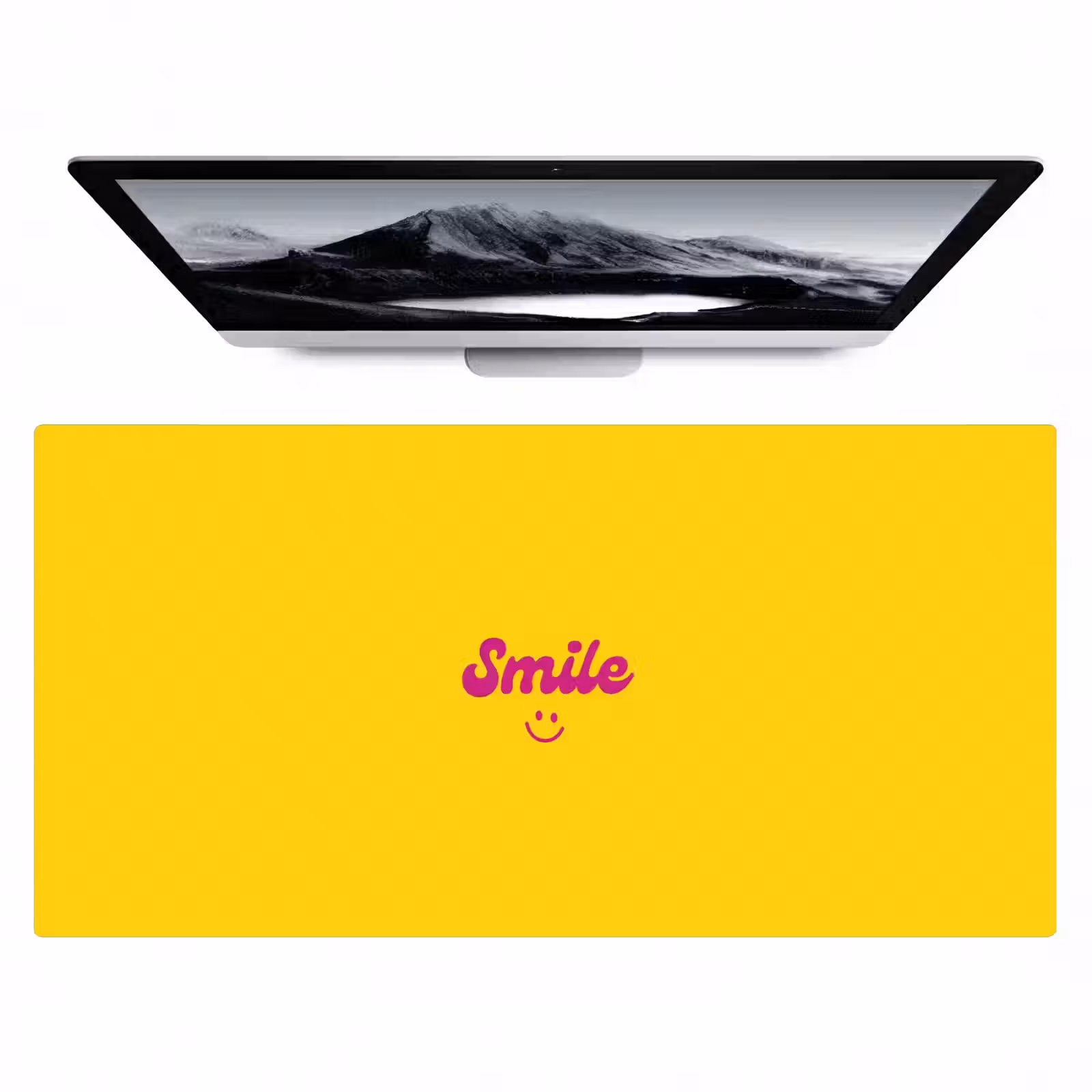Bureau onderlegger - Smile - Geel - Roze — 1
