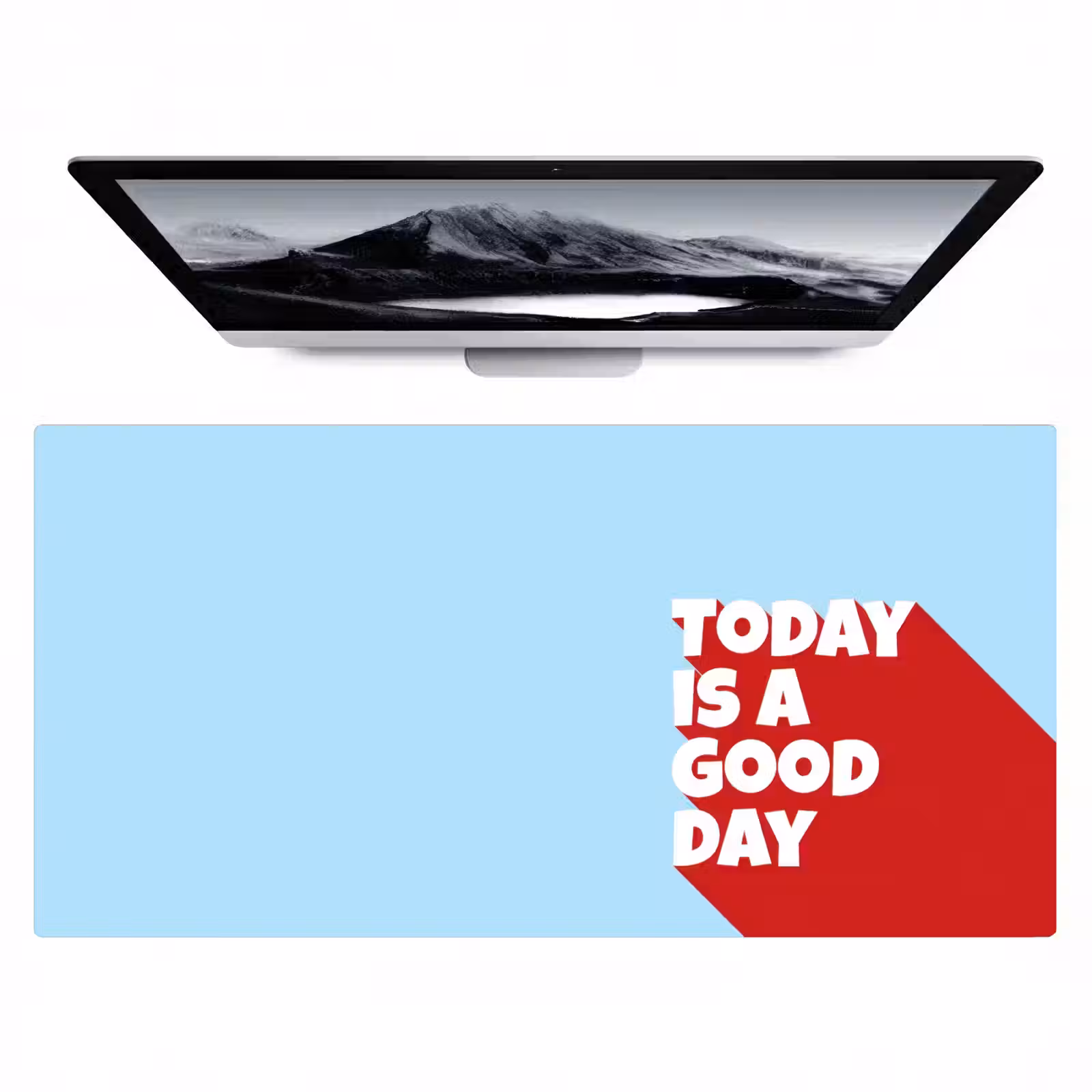 Bureau onderlegger - Today is a good day - Rood - lichtblauw — 1