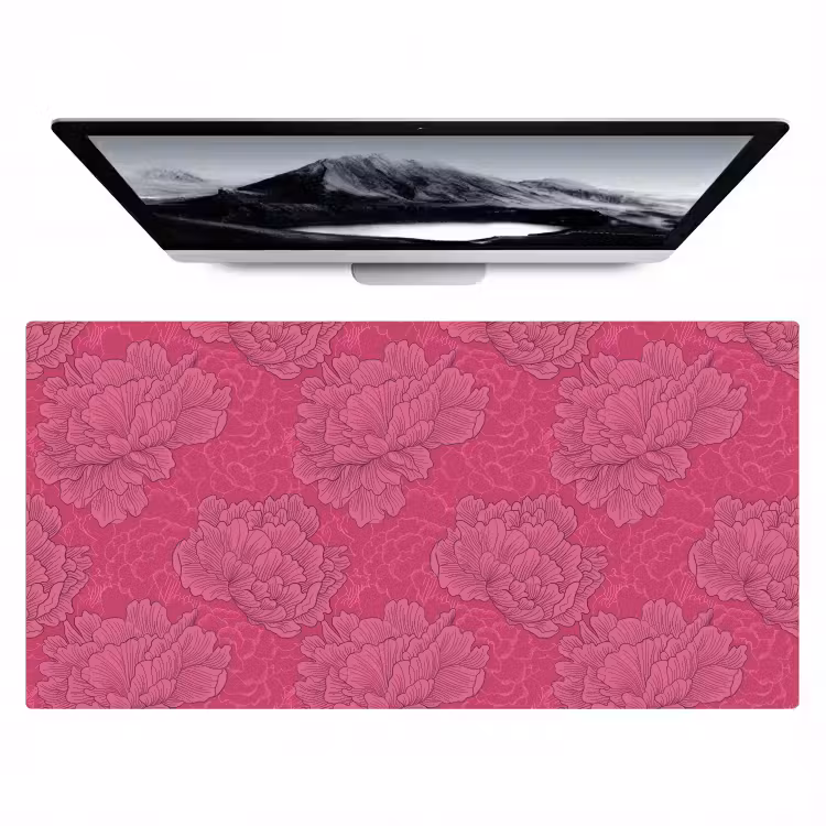 Bureau onderlegger - Pioenrozen - Energiek - Roze — 1