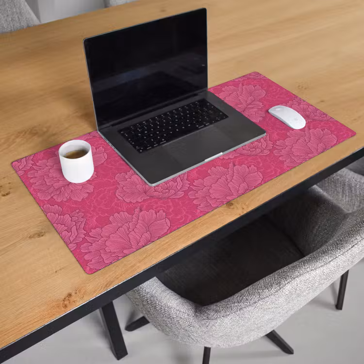 Bureau onderlegger - Pioenrozen - Energiek - Roze — 3