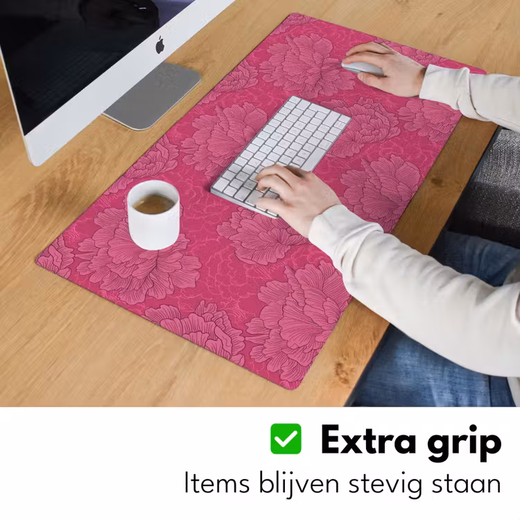 Bureau onderlegger - Pioenrozen - Energiek - Roze — 6