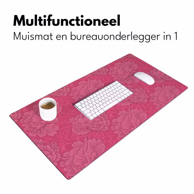 Bureau onderlegger - Pioenrozen - Energiek - Roze — 7