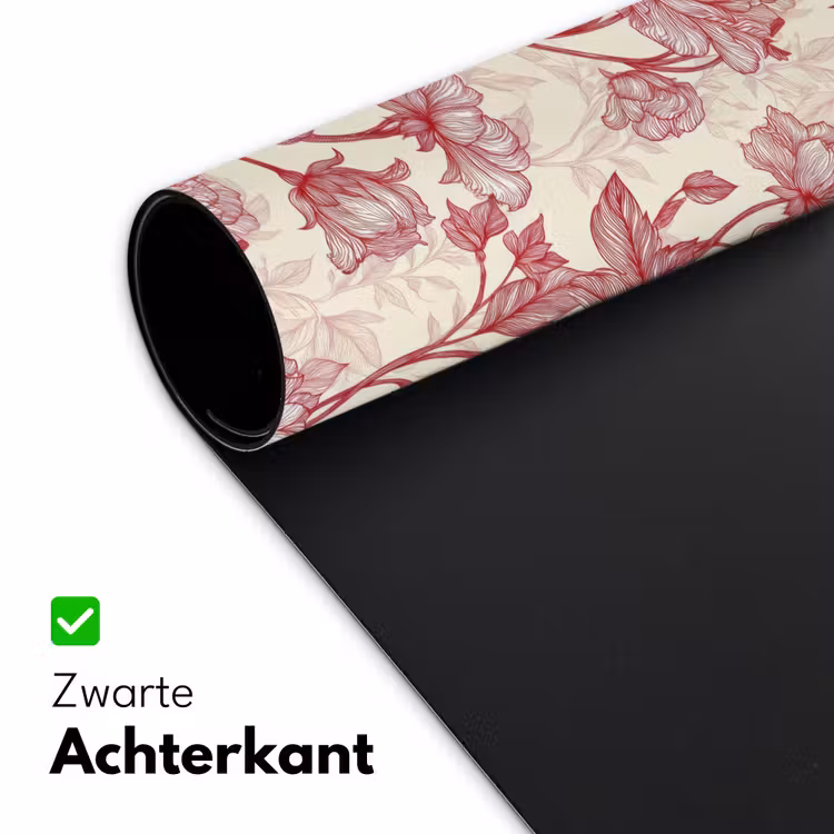 Bureau onderlegger - Pioenrozen - Modern - Rood — 5