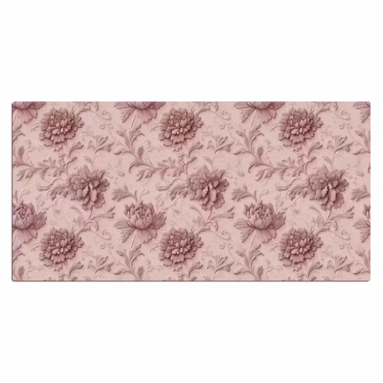 Bureau onderlegger - Reliëf - Pioenrozen - Roze — 2