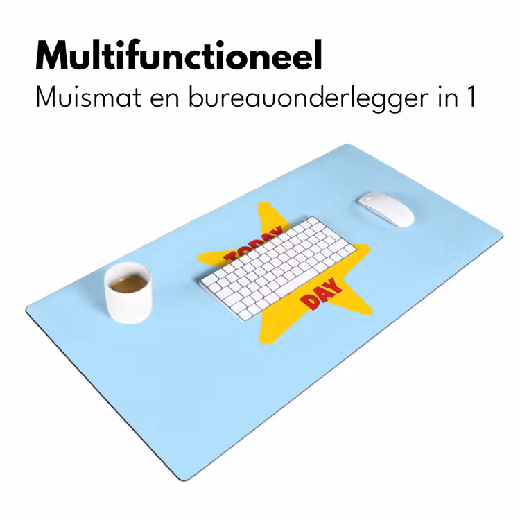 Bureau onderlegger - Ster - Today is a good day - Blauw — 7