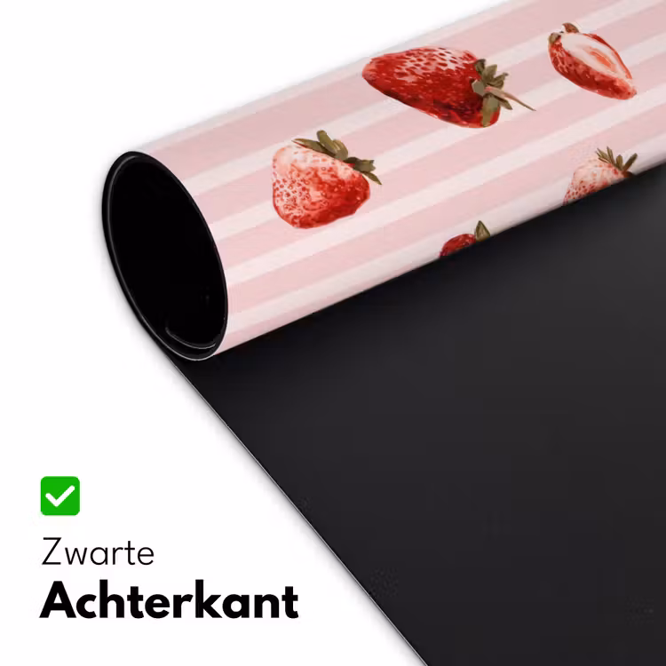 Bureau onderlegger - Strepen - Aardbei - Roze — 5