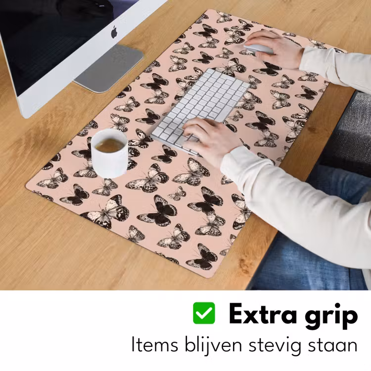 Bureau onderlegger - Tijdloos - Vlinders - Perzik — 6