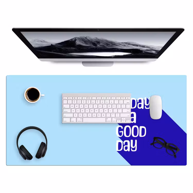 Bureau onderlegger - Today is a good day - Blauw - Schaduw — 4