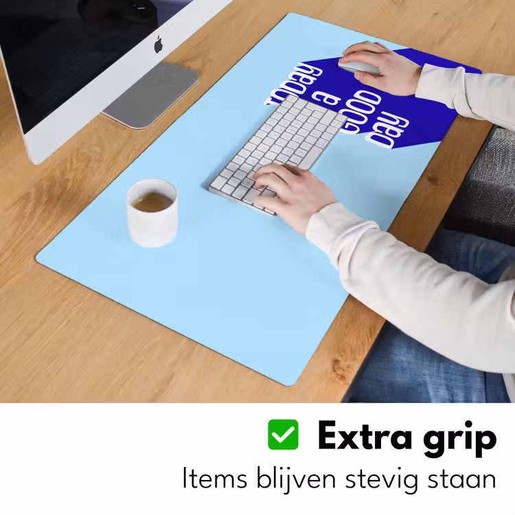 Bureau onderlegger - Today is a good day - Blauw - Schaduw — 6