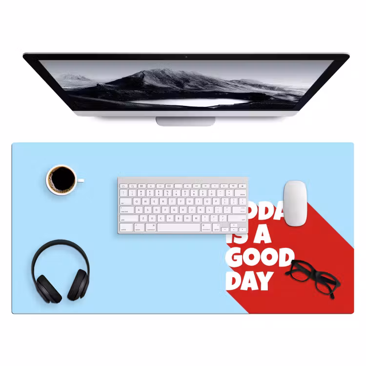 Bureau onderlegger - Today is a good day - Rood - lichtblauw — 4