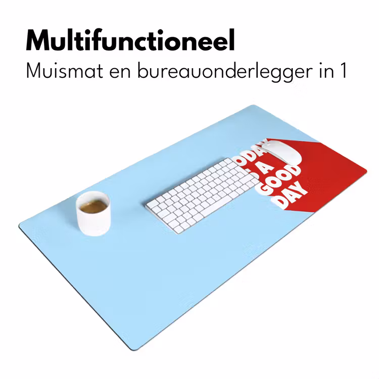 Bureau onderlegger - Today is a good day - Rood - lichtblauw — 7
