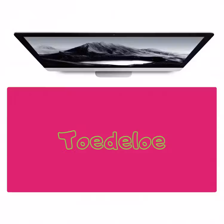 Bureau onderlegger - Toedeloe - Groen - Roze — 1