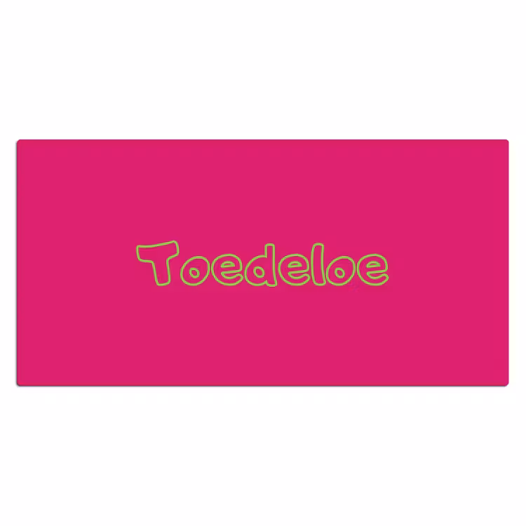 Bureau onderlegger - Toedeloe - Groen - Roze — 2